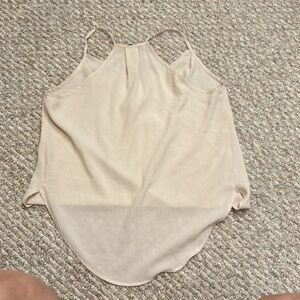 Shein cream V neck a symmetrical cami halter type